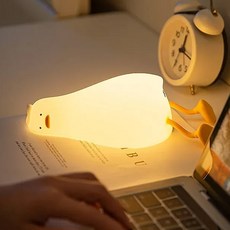 슬리핑 오리 실리콘 무드등