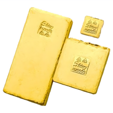 炫麗 9999純金切料金塊 附保證書, 1個, 0.1錢