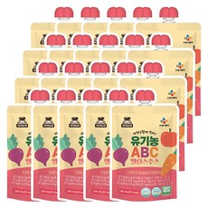 CJ 아이누리 유기농 ABC밸런스 ABC주스, 100ml, 20개