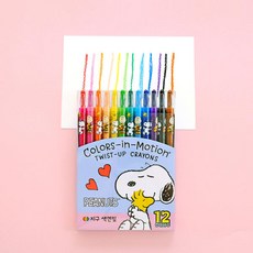아트박스/호사문구 [지구화학] 지구 피너츠 색연필 12색