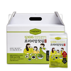 김파파 프리미엄 맛김 선물세트 올리브유 저염 도시락김 I 사은품 - 무설탕 김자반 I, 1개