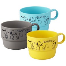 Peanuts 兒童水杯三入組，輕巧耐用材質設計, 1個, 史奴比
