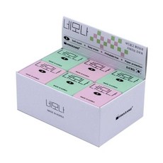 600 네모나S 지우개 소 갑 (24개입) 사무문구 문구용지우개