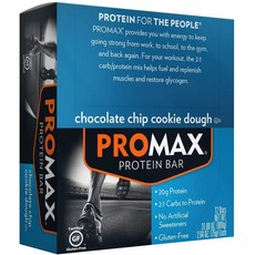 PROMAX 75g 無麩質蛋白棒, 巧克力曲奇麵團, 12件