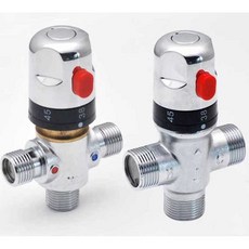 인치 진공 샤워 고체 혼합 수나사 방향 구리 온도, 1개, 6포인트 SMA 디지털 합금