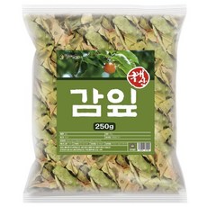 국산 감잎 250g 실속형 카페인없는 디카페인 감잎차 비타민 식이섬유 환절기 중년 건강 선물, 1개, 1개입