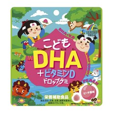 유니마트 어린이 DHA + 비타민D 드롭 구미 복숭아 젤리, 1개, 60정