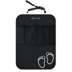 팩 자동차 킥 매트 패드 시트 보호대 방수 보호 블랙 뒷좌석 커버, 색상 이름: 1. 1pcs, 1개