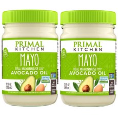 프라이멀키친 아보카도 마요네즈 아보카도 오일 함유 리얼 마요, 2개, 355ml
