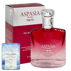 아스파시아 케이원 오드퍼퓸 남자향수 (+꽃을든남자 마스크팩), 1개, 50ml