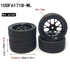 YSIDO 1/12 1/14 버기 타이어 휠 림 HSP 94177 Wltoys 144001 124018 124019 124017 124016 RC 자동차 12mm 육각 4 개, 106171B-WL