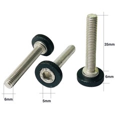 SUS M6x35mm 둥근머리 안장용 볼트 1개, 실버
