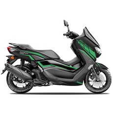 NMAX 125 155 전용 휠 스티커 반사 데칼 방수 튜닝 스티커 세트, 1개, 7_그린