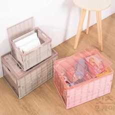 firstok 폴딩박스 트렁크정리함, 중 핑크