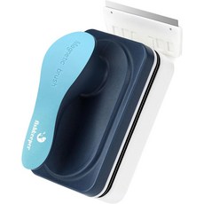 어항 자기 유리 청소기 수족관 수조용 조류 스크레이퍼가 있는 자석 청소 도구 플로팅 스크러버 브러시 분리 가능한 스크레이퍼 2개 소형, 2 M for Glass Thickness 1/4"-3