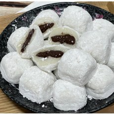 맛나유 20개 모찌 찹쌀떡 선물 떡 옛날찹쌀떡 간식 찹쌀모찌 왕찹쌀떡 수능 합격선물 쫀득한, 단품
