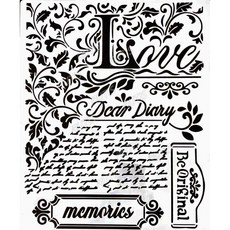 ST-DOT-0122型染版(Stencil)-蝶古巴特diy-簍空模板-塗鴉模版-繪畫模版, 1個, DOT-0122