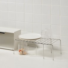 JAJU 스테인리스 와이어 2단선반 J71N903037900 438887, FR, 스틸그레이