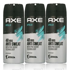 AXE 데오드란트 악스 바디 스프레이 아폴로 150ml x3개, 3개