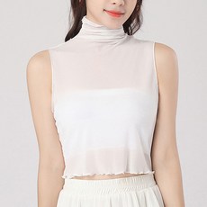 하나뿐인걸 페이크 시스루 폴라 페이크카라 하이넥 레이어드 목폴라 케이프