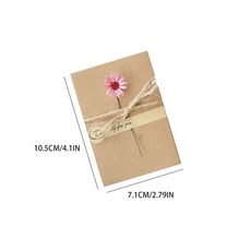청첩장 생일 인사말 감사 초대장 빈 말린 미니 결혼식 꽃 파티 참고 카드 10Pcs, 10PCS flower H