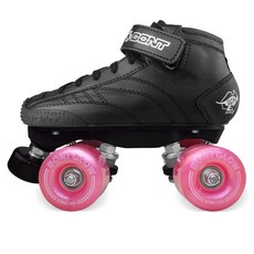 Bont 프로페셔널 롤러 스케이트 프로스타 키즈 패키지 글로우 라이트 업 휠 포함본트 1 티클 블루 195389, 벚꽃 핑크 휠