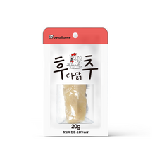 강아지 고양이 겸용 순 닭 가슴살 간식 후다닥추, 50개, 20g, 닭가슴살