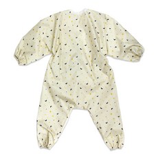 Soabe 幼兒月光全身美術畫袍, 2 淺黃色