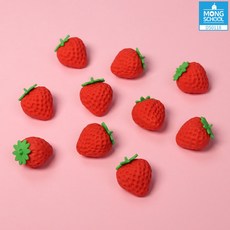 딸기 모형 과일 장난감 유아 소근육 역할놀이 교구 소근육발달 교육용퍼즐