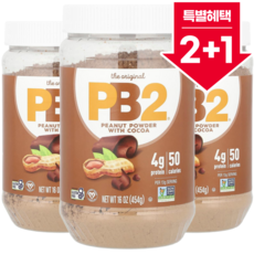 2+1 피비투푸드 땅콩 버터 분말 코코아 함유 454g / 해외직구 미국정품, 3개