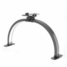 YIDA LED月亮燈 可折疊桌面美甲燈 28W 3000-6000K RA90, 1個, 黑色