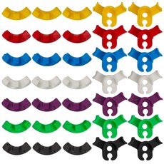 90도 식물 벤더 클립 140개 세트 넝쿨 가지 밴더 식물 줄기 90도 고정 지지대 클립 (7가지 색상) 식물 뿌리줄기 굽힘 생장방향 변경 및 지지용, 1개