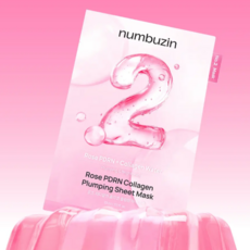 넘버즈인 2번 로즈 PDRN 콜라겐 플럼핑 마스크팩 33ml, 1개입, 10개