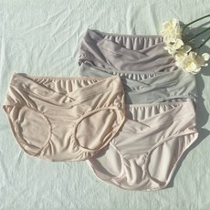 [하성민기업] 국내생산 자체제작 임산부팬티 모달 V컷 임부팬티 4매입세트