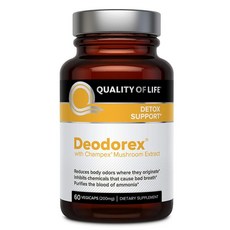 除臭劑 200 毫克 Vegicap, 60顆, 1罐