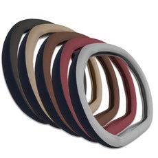 더뉴 스포티지 NQ5 전용 투톤 가죽 핸들커버, 쌍D컷(사각)_브라운