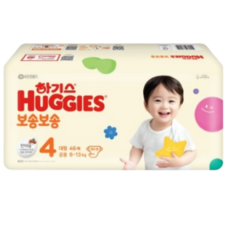하기스 NEW 보송보송 밴드형 기저귀 공용, 대형(L), 92매