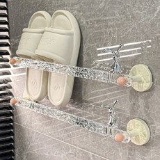 水波紋拖鞋架置物架收納架居家收納桌面收納陳列架儲物架居家生活好物, （透明色/70cm）水波紋拖鞋架,無規格, 1個