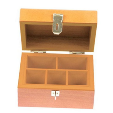 나무 인장 장함 우드 도장 원목 고무인 보관함 직사각형 다분할 정리함 사무실 상자함 다용도 칸막이 미니