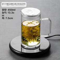모카포트 인덕션 하이라이트 티포트 렌지 핸드드립 보온, 450ml 청송 컵, 1개, 1L