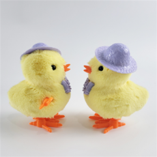 토이랄라 노랑 병아리 모자 움직이는 걸어다니는 병아리 태엽 인형 장난감, 랜덤_1개, 1개