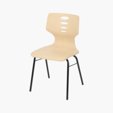 스튜디오칼츠 학원용의자 401체어 프레임 검정, 1개, 베이지