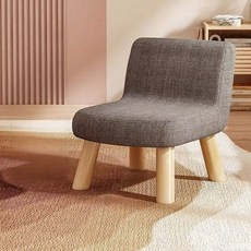 미니 등받이 스툴의자 낮은의자 원목 쇼파스툴 보조의자 바닥의자, 1개, 그레이