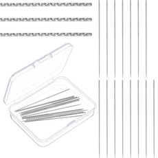Sibba 15피스 Snag Nab It 공구 키트 5.9cm(2.36인치) 전문 스내그 수리 바늘 가죽 공예 바느질 바늘 부러진 실 수리 도구 뜨개질 니트 스웨터 니트웨어 의
