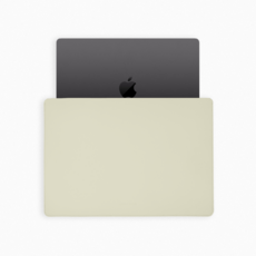 라보바르데 갤럭시북5프로 맥북 16인치 노트북파우치 가죽 노트북 가방, 샌드그레이, 1개