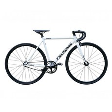 쓰나미 픽시 SNM100 앞뒤브레이크 기본포함 중학생 입문용 완차 7.5kg 국내조립출고 트리가 s, 1개, 52cm, 화이트블랙