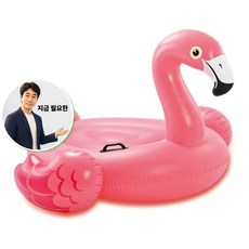 지금 필요한 워터파크튜브 라이드온 플라밍고 튜브 핑크 130x99cm 비타리토 K31872EA, 본상품