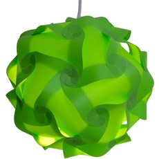 Lightingsky 25.4cm(10인치) IQ 램프 쉐이드 장난감 셀프 DIY 조립 퍼즐 조명 방 장식용 (화이트 M-25.4cm(10인치))