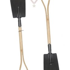 정원 작업 땅 파기 도구 목재 손잡이 철제 날 농사 텃밭 가꾸기 흙 뒤집기, 1개