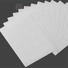 루리노트 간식포장스티커 원형 칭찬 스티커 20mm 화이트 12매세트